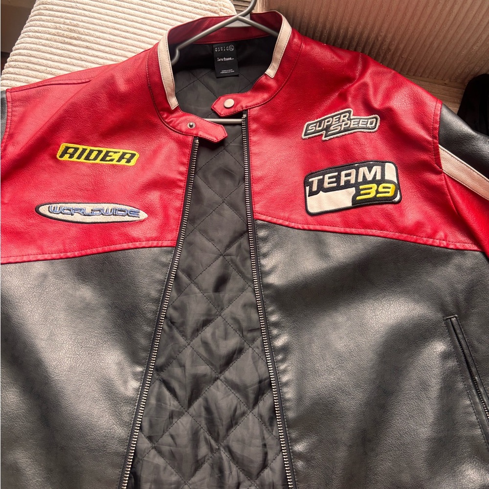 Iets frans motorcycle red and black jacket
